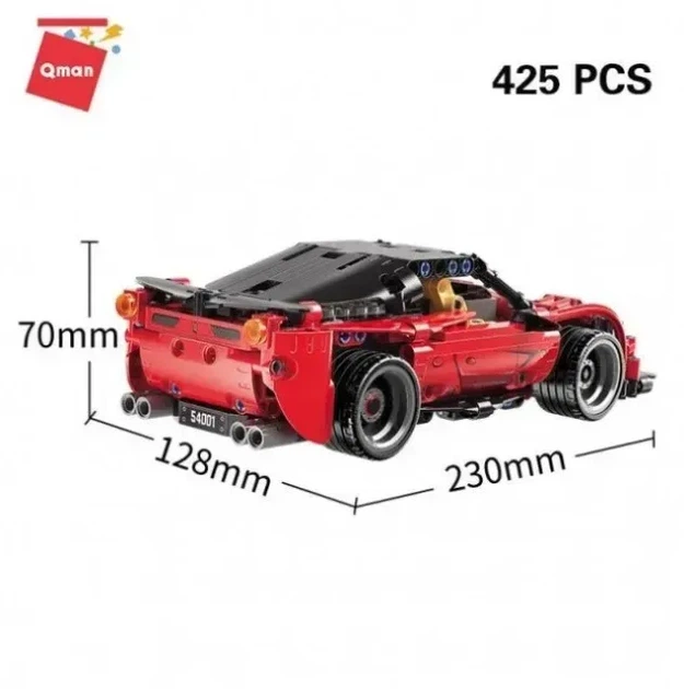 Конструктор на радиоуправлении Qman 54001 Гоночный суперкар Ferrari 425 деталей - изображение 4