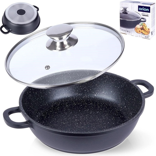 Patelnia Orion Grande granitowa z pokrywką 24 cm (8592381149277) - obraz 14