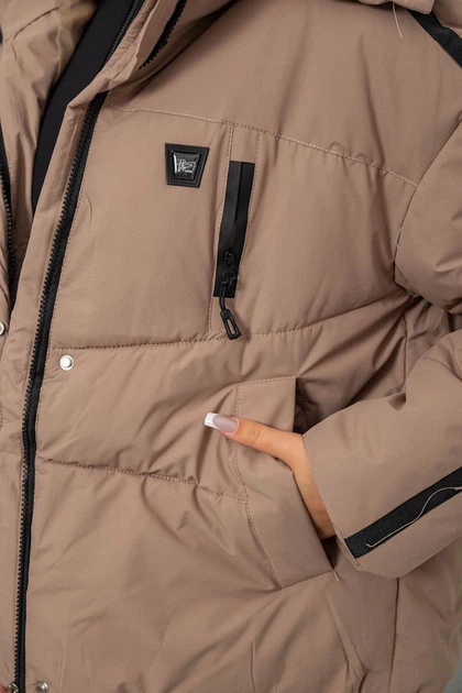 Куртка женская, цвет бежевый, XXXL, 244R866 - изображение 5
