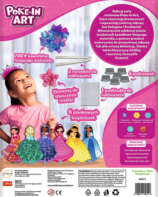 Zestaw kreatywny Skillmatics Sztuka wbijania Magiczne księżniczki (5900511626117) - obraz 4