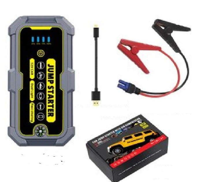 Пуско-зарядное устройство Автомобильный бустер Jump Starter A1 — 1500A, 22 200 mWh, Type-C, LED-дисплей - изображение 7