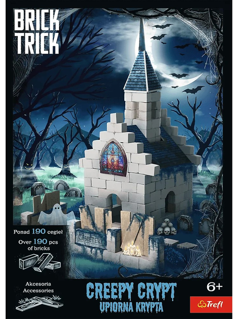 Klocki ceramiczne Trefl Brick Trick Halloween Upiorna Krypta 190 elementów (62700) (5900511627008) - obraz 4