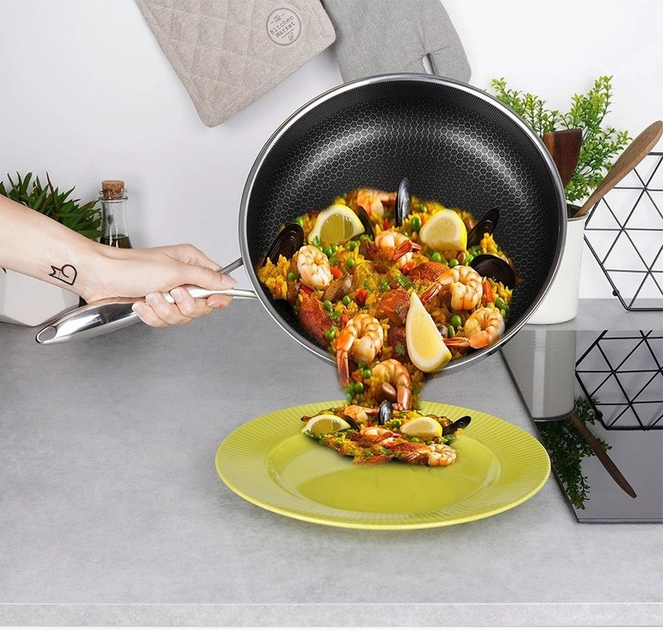 Patelnia Orion Cookcell stalowa głęboka 28 cm (8592381154912) - obraz 4