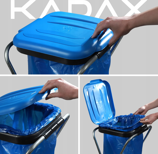 Stojak na worki do segregacji śmieci Kadax 120 l (5903699475874) - obraz 4