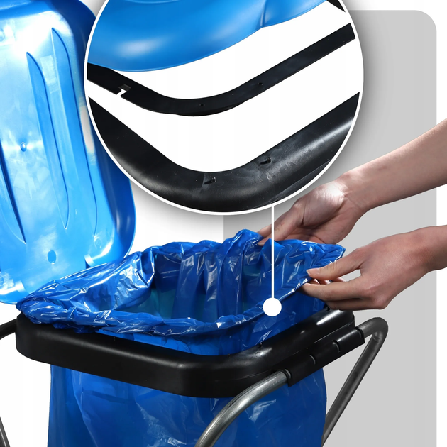 Stojak na worki do segregacji śmieci Kadax 120 l (5903699475874) - obraz 5