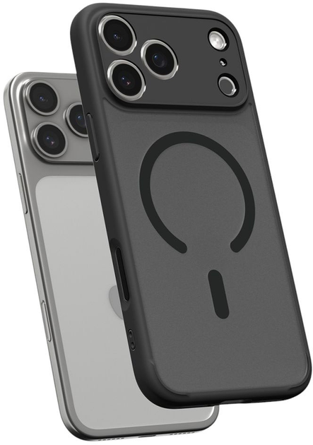 Etui plecki Spigen Ultra Hybrid MagSafe Case do Apple iPhone 17 Pro Frost Black (8800283314816) - obraz 5