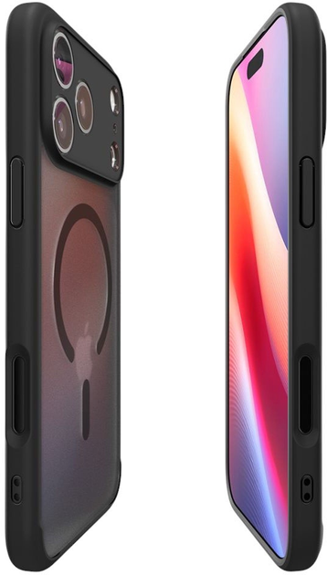 Etui plecki Spigen Ultra Hybrid MagSafe Case do Apple iPhone 17 Pro Max Frost Black (8800283314175) - obraz 6