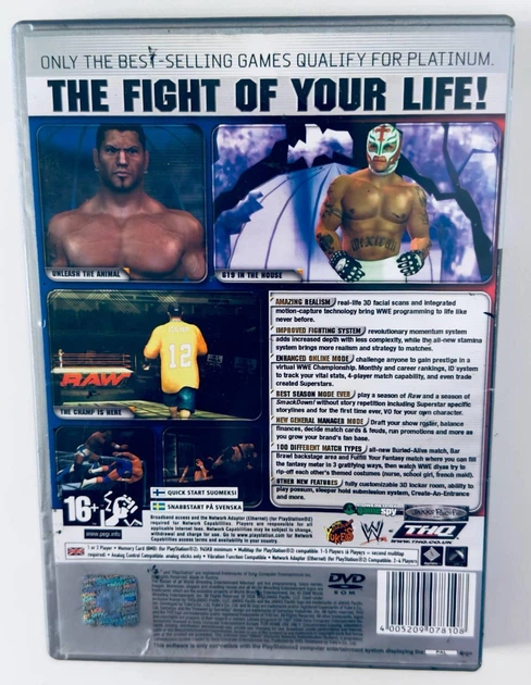 Диск для PlayStation 2 - WWE SmackDown vs. Raw 2006 Platinum, английская версия, Б/У - Фото 3 Диск для PlayStation 2 - WWE SmackDown vs. Raw 2006 Platinum, английская версия, Б/У - изображение 3
