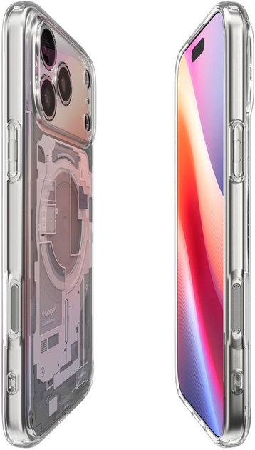 Etui plecki Spigen Ultra Hybrid MagSafe Case do Apple iPhone 17 Pro Zero One White (8800283314830) - obraz 6