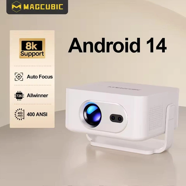 Проектор (4K ULTRA HD) MAGCUBIC HY300 MAX, Auto Focus, Android 14