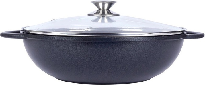 Patelnia Wok Orion Grande granitowa ze szklaną pokrywką 32 cm (8592381153151) - obraz 10