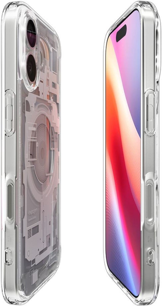 Etui plecki Spigen Ultra Hybrid MagSafe Case do Apple iPhone 17 Zero One White (8800283315172) - obraz 6