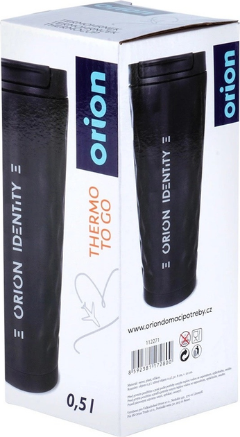 Kubek termiczny Orion stalowy Czarny 500 ml (8592381172800) - obraz 5