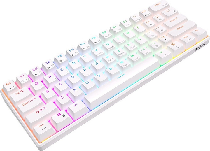 Клавіатура бездротова RK ROYAL KLUDGE RK61 RGB Red Switch White (RK-61-WH-REDSW-US) - зображення 5