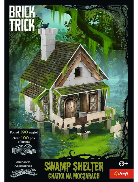 Klocki ceramiczne Trefl Brick Trick Halloween Chatka na moczarach 190 elementów (62702) (5900511627022) - obraz 5