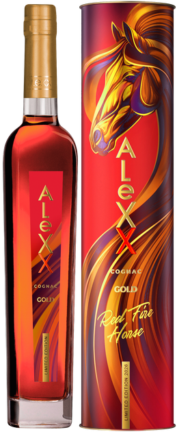 ALEX アレックス　バラクーダR2 オレンジアルマイト Коньяк ALeXX Gold 0.5 л 40% в подарочной упаковке