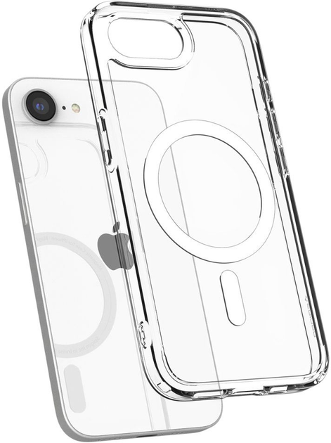 Etui plecki Spigen Ultra Hybrid MagSafe Case do Apple iPhone 16e Clear White (8809971239691) - obraz 6