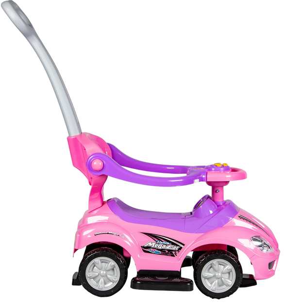 Jeździk pchacz autko Deluxe z raczka i panelem muzycznym Różowy 382-PINK (5903089065029) - obraz 2
