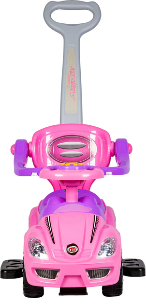 Jeździk pchacz autko Deluxe z raczka i panelem muzycznym Różowy 382-PINK (5903089065029) - obraz 3
