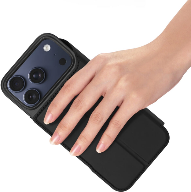 Чохол-книжка Dux Ducis Skin Pro для Apple iPhone 17 Pro Black (6971824153217) - зображення 5