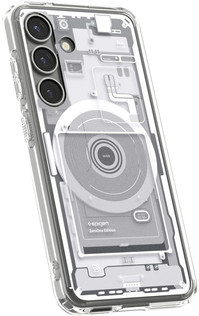 Etui plecki Spigen Ultra Hybrid MagSafe Case do Samsung Galaxy S25 Zero One White (8809971238359) - obraz 8