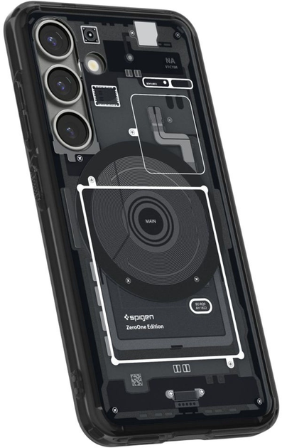 Etui plecki Spigen Ultra Hybrid MagSafe Case do Samsung Galaxy S25 Zero One Black (8809971238342) - obraz 3