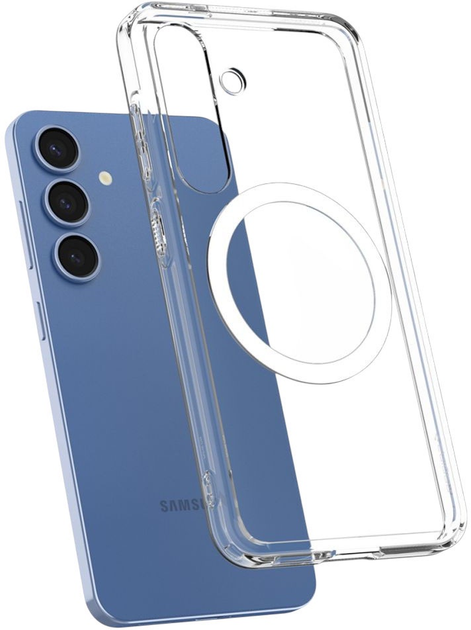 Etui plecki Spigen Ultra Hybrid MagSafe Case do Samsung Galaxy S25+ Clear White (8809971238120) - obraz 4