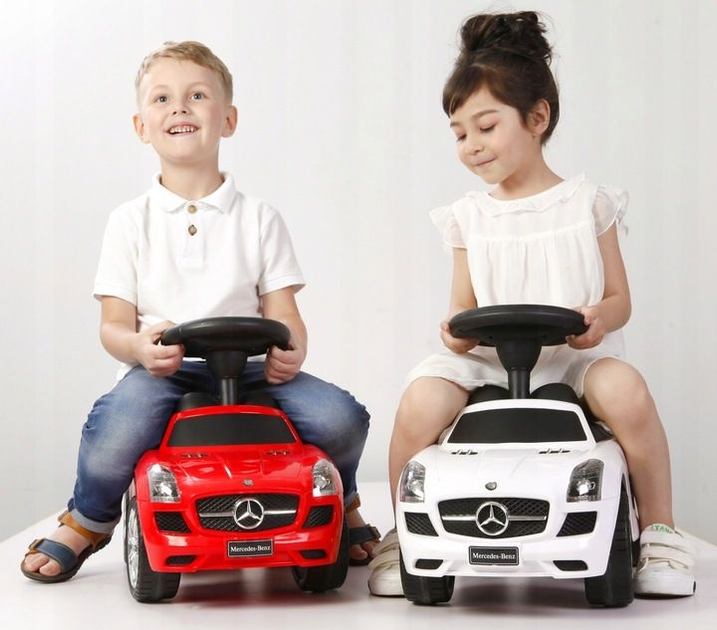 Jeździk autko Multistore Mercedes SLS AMG Biały (5903769978762) - obraz 5