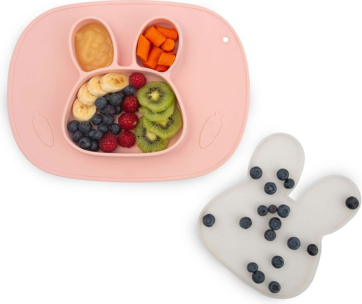 Тарілка силіконова Ricokids Кролик Рожева (5903890611477) - зображення 9