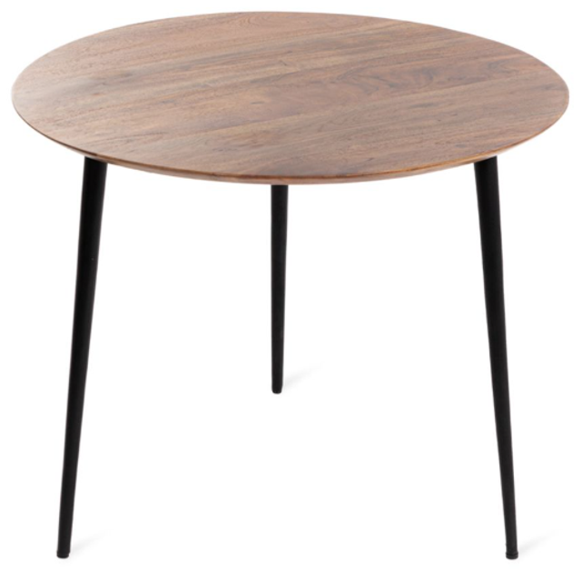Stolik kawowy HOMLA 875422 REN lite drewno akacji + metal 60 x 60 x 40 cm (5904183875422) - obraz 1