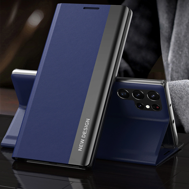 Чохол-книжка Hurtel Sleep Case Pro для Samsung Galaxy S25 Ultra Blue (5907769368349) - зображення 2