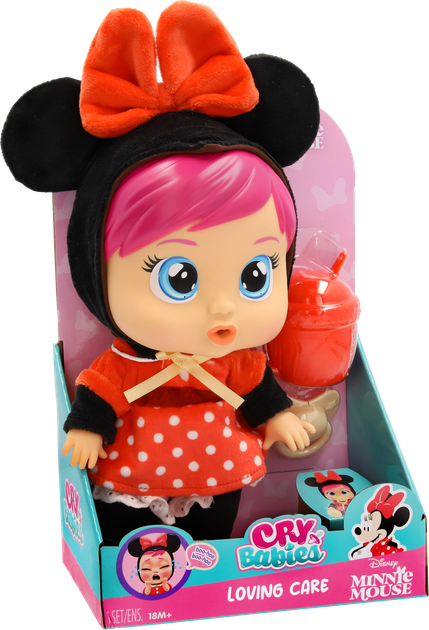 Пупс Cry Babies Disney Любовь и забота Плакса Минни с аксессуарами 26 см (8421134927384) - изображение 13