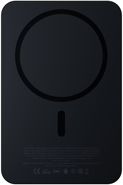 УМБ 3MK HARDY MagSynergy Ni+ 10000 mAh USB-C/Lightning Black (5903108541398) - зображення 4