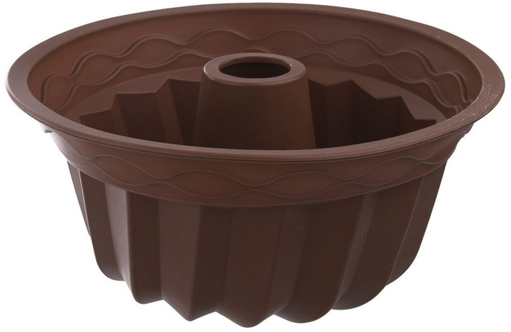 Forma do babki Orion Sillinie silikonowa z kominem brązowa 23.5 cm (8592381169817) - obraz 1