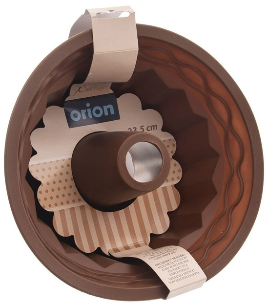 Forma do babki Orion Sillinie silikonowa z kominem brązowa 23.5 cm (8592381169817) - obraz 3
