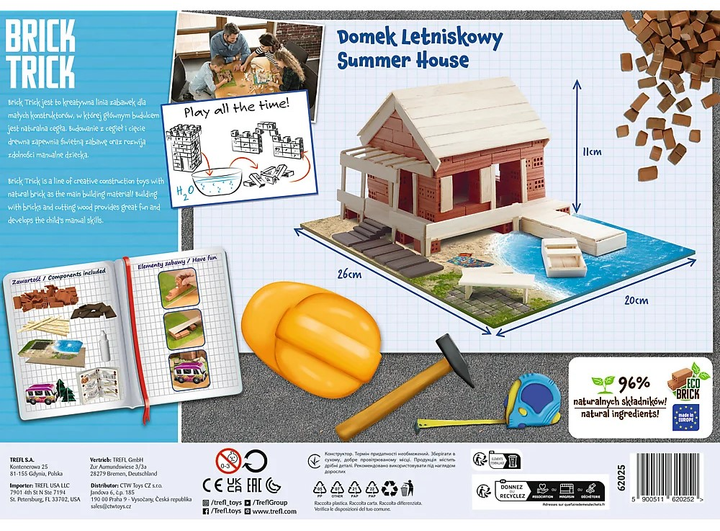 Klocki ceramiczne Trefl Brick Trick Domek Letniskowy (62025) (5900511620252) - obraz 4