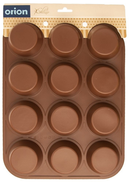 Forma do muffinek Orion Sillinie silikonowa brązowa (8592381169879) - obraz 4