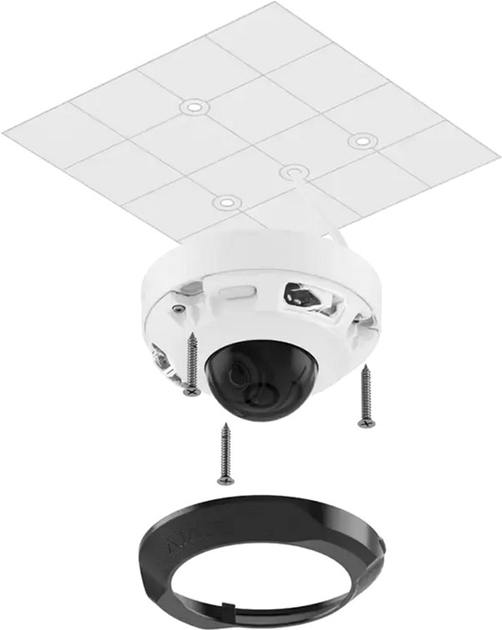 Проводная IP-камера 8 Mp Ajax DomeCam Mini (4 mm) белая - изображение 4
