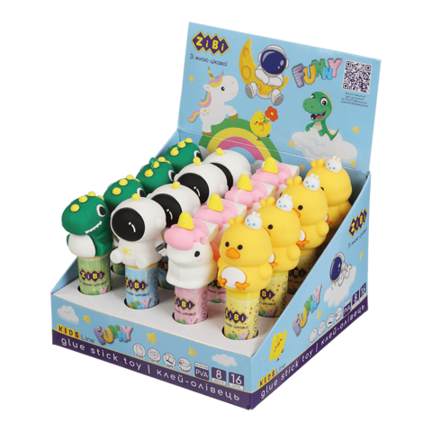 Клей-олівець 8г ZiBi KIDS Line 6302 FNNY PVA (16) /ZB.6302/ - изображение 3