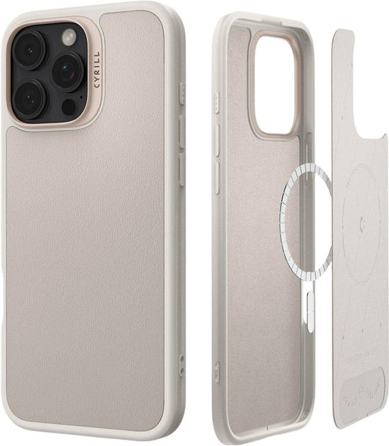 Панель Spigen Cyrill Kajuk MagFit для Apple iPhone 16 Pro Max Cream (ACS08396) - зображення 3