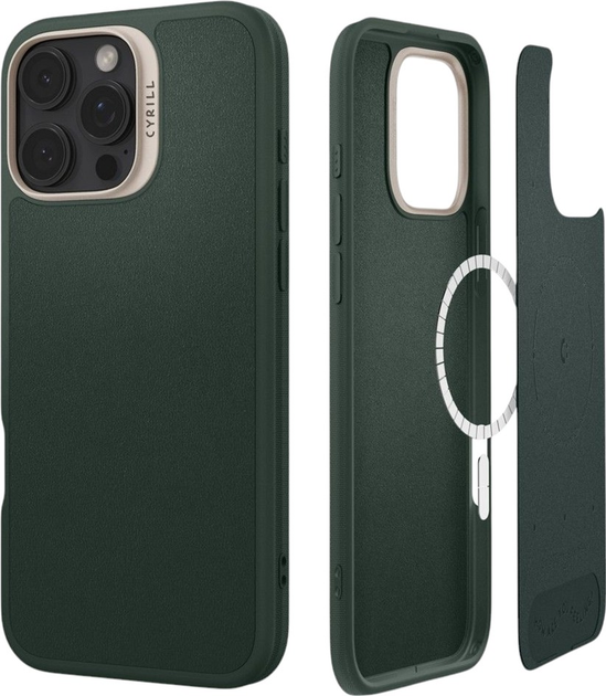 Панель Spigen Cyrill Kajuk MagFit для Apple iPhone 16 Pro Max Forest Green (ACS08398) - зображення 4