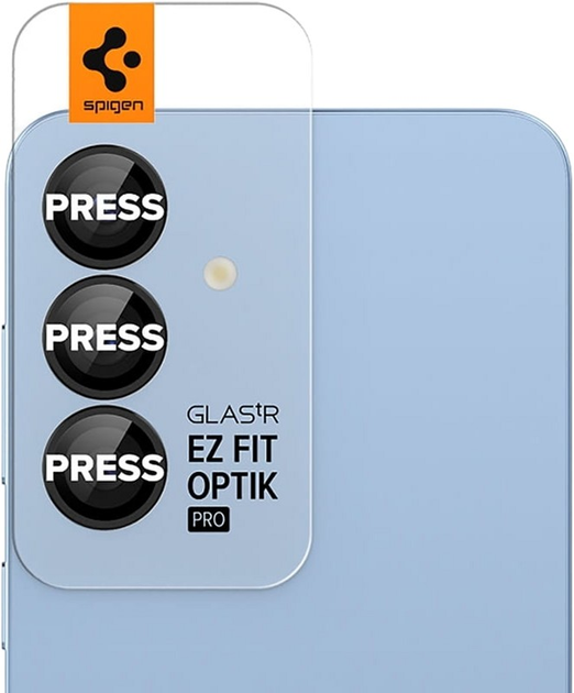 Захисне скло Spigen Glas.tR EZ Fit Optik Pro HD для Samsung Galaxy S25 Black 2 шт. (AGL09092) - зображення 3