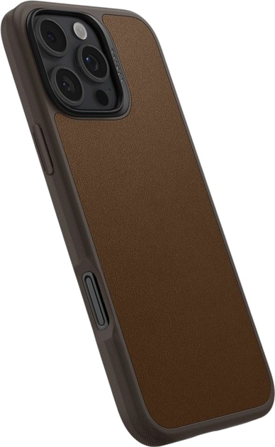 Панель Spigen Cyrill Kajuk MagFit для Apple iPhone 16 Pro Max Saddle Brown (ACS08397) - зображення 6