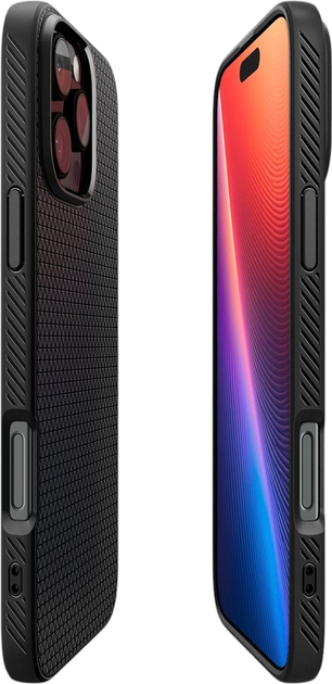 Панель Spigen Liquid Air для Apple iPhone 16 Pro Max Matte Black (ACS07988) - зображення 4