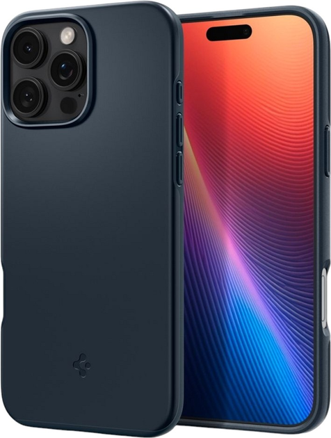 Панель Spigen Thin Fit MagFit для Apple iPhone 16 Pro Max Metal Slate (ACS07980) - зображення 2