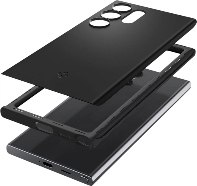 Панель Spigen Thin Fit для Samsung Galaxy S24 Ultra Black (ACS07281) - зображення 4