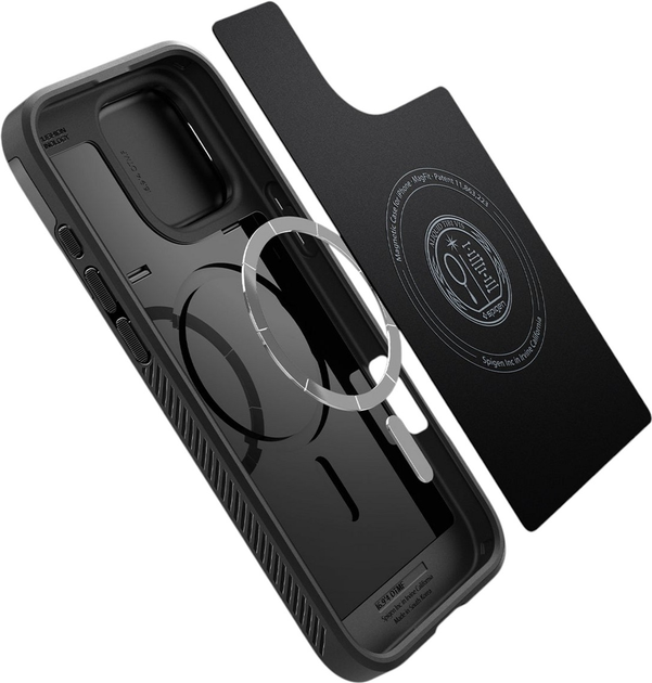 Панель Spigen Optik Armor MagFit для Apple iPhone 16 Pro Max Black (ACS08015) - зображення 8