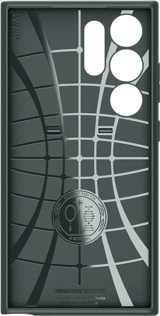 Панель Spigen Optik Armor для Samsung Galaxy S24 Ultra Abyss Green (ACS07314) - зображення 12