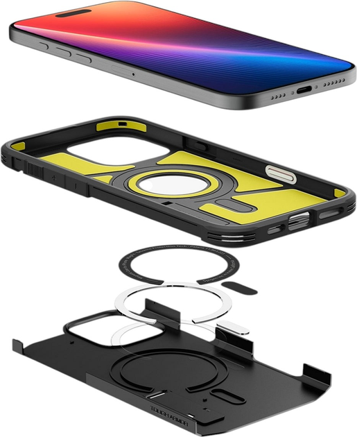 Панель Spigen Tough Armor T AI MagFit для Apple iPhone 16 Pro Black (ACS08510) - зображення 8