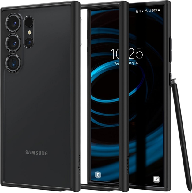 Панель Spigen Ultra Hybrid для Samsung Galaxy S24 Ultra Matte Black (ACS07295) - зображення 4